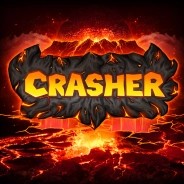 Crasher slot logo by Galaxsys at Tikal CasinoCrasher