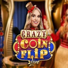 Logo of Crazy Coin Flip from Evolution at Tikal Casino