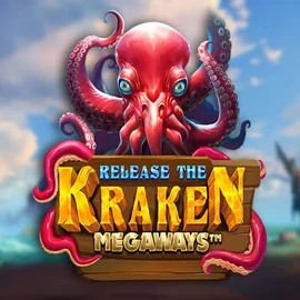 Release the Kraken Megaways slot logo by Pragmatic Play at Tikal Casino