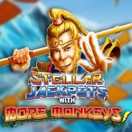 Jackpots logo of Stellar Jackpots with More Monkeys from Lightning Box Game at Tikal Casino